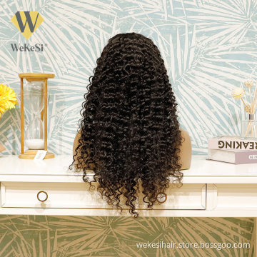 Jewish Wig Virgin Cuticle Aligned Mink Brazilian Human Hair Wholesale Price Swiss Full Lace Kinky Curly Hair Wig For Women